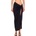 SUNDEK Long crossed in front sarong - Black (Black)