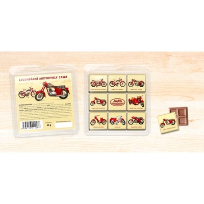 Choco Pola Čokoládové puzzle Motocykly Jawa 45 g