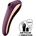 Satisfyer Клитор стимулатор и вибратор бордо Satisfyer Dual Kiss Air Pulse