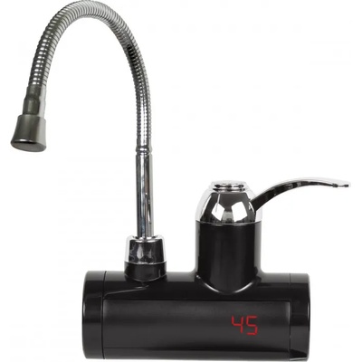 Rosberg Нагревател за вода с гъвкав чучур Rosberg R57100BF, 3600W, С дисплей, До 60C, За стена, Черен (R57100BF)