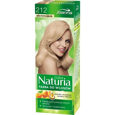 Joanna Naturia Color barva na vlasy 212 Perleťová blond 100 g