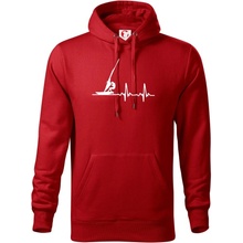 EKG Windsurfing mikina s kapucňou Hooded sweater červená