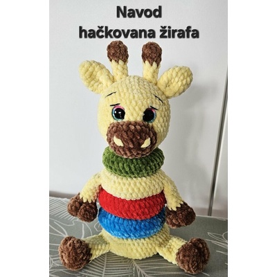 Navod hačkovana žirafa kužeľ 30 cm