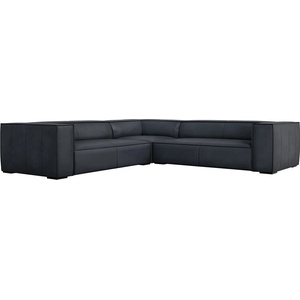 Windsor & Co Тъмносин кожен ъглов диван (променлив) Madame - Windsor & Co Sofas (WIN_COR_71_F1_MADAME4)