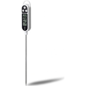 TFY AG254E Digitálny LCD teplomer so sondou, biely