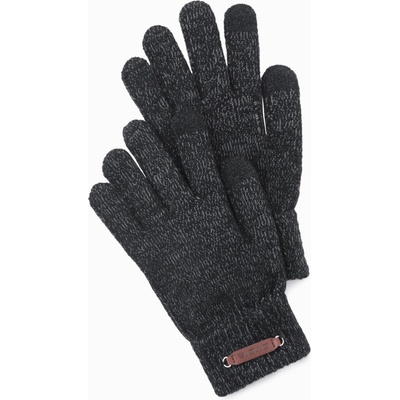 Ombre Clothing Мъжки трикотажни ръкавици с вълна Ombre Clothing Ombre Clothing | Cheren | МЪЖЕ | ЕДИН РАЗМЕР