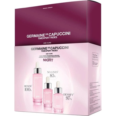 Germaine de Capuccini Timexpert Rides Age Cure Night peeling 30 ml + booster 15 ml + sérum 15 ml dárková sada