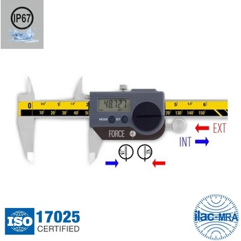 Microtech Дигитален шублер Microtech Micron, Double force, IP67, 141099192, 150 mm, 0.001 mm (141099192)