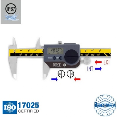 Microtech Дигитален шублер Microtech Micron, Double force, IP67, 141099192, 150 mm, 0.001 mm (141099192)