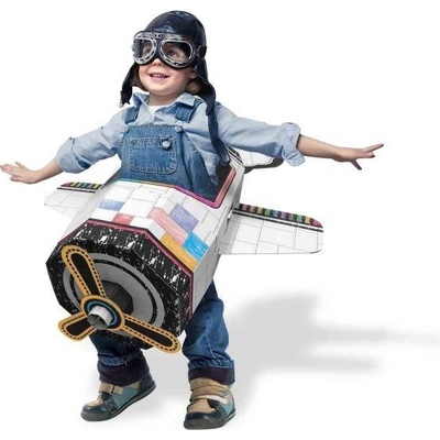 Funny Paper Furniture Papírová hračka - Letadlo - Airplane-Flyme