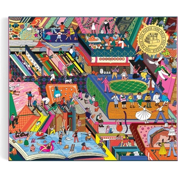 Galison - Puzzle Novel Neighborhood metal - 1 000 piese
