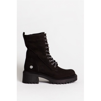 Jacket Club Дамски боти от естествен набук 1240 - Черни #321780 (321780_Черно)