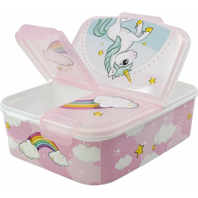 Stor delený plastový box na desiatu Unicorn 09722