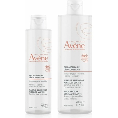 Avène Eau Micellare Avène Eau Micellare odličovacia micelárna voda 400 ml + Avène Eau Micellare odličovacia micelárna voda 200 ml