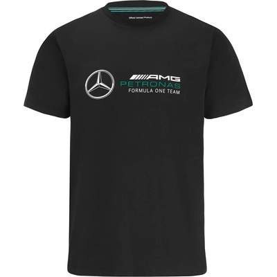 Triko Mercedes Men F1 FW Large Logo T-Shirt black