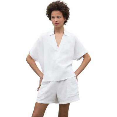 Риза с къс ръкав Ecoalf Denis short sleeve shirt - White (White)
