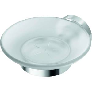 Ideal Standard IOM - Сапунница с държач, хром/сатинирано стъкло A9122AA (A9122AA)