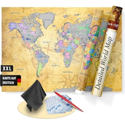 Stírací mapa FlyHigh Scratch off Map