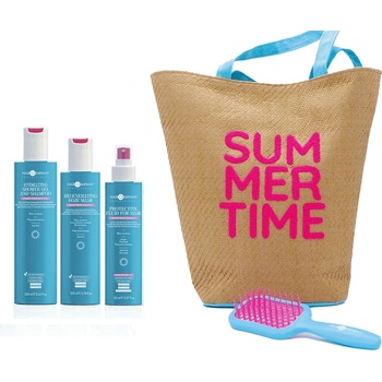 Hair company Комплект шампоан, маска и спрей за коса + подарък плажна чанта + супер черка за разресване - Hair Company Suncare Sun Set Products