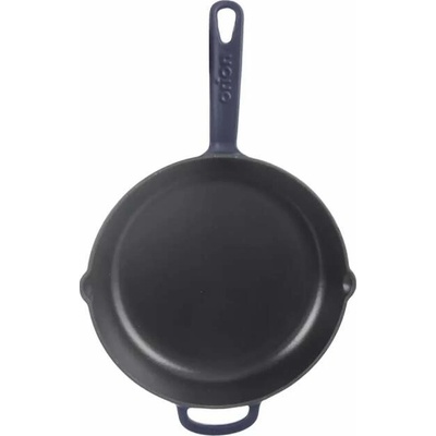 Orion Pánev litina smaltovaná 24 cm 113217 modro-šedá madlo+výlevky
