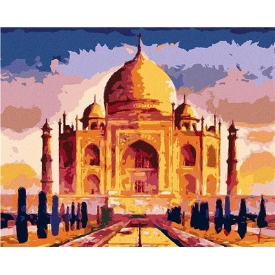zuty Malování Podle Čísel Taj Mahal 40 x 50 Cm Plátno Rám