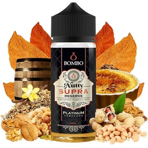 Bombo Platinum Tobaccos Nutty Supra Reserve 20ml/120ml Core Edition