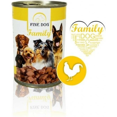 Fine Dog Family s drůbežím 6 x 415 g