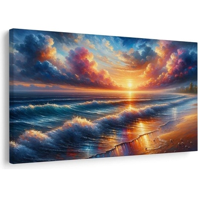Obraz západ slunce nad mořem - 90x60