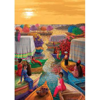 Image 1 of Art Puzzle - Puzzle Flower Harbor - 1 000 piese