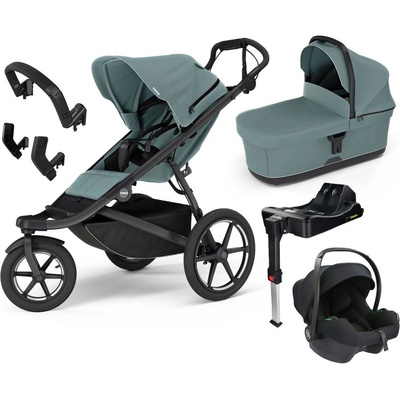 THULE Trojkombinace 6v1 Urban Glide 3 + Bassinet + příslušenství 2024 + Avionaut Cosmo 2.0 + Base Dock 2 Mid Blue