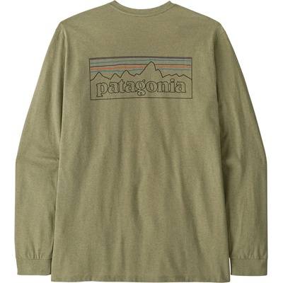 Patagonia Мъжка блуза с дълъг ръкав Patagonia L/S P-6 Logo Responsibili-Tee Longsleeve - P-6 Outline: Gumtree Green (016-7132-3313)