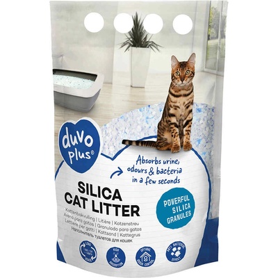 Duvoplus Cat Litter Premium Silica - Премиум силиконова котешка тоалетна 16 л. 6 кг