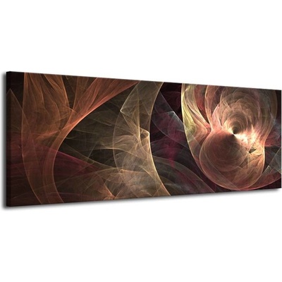 Obraz na plátně - Hnědý abstrakt plátno 1 100x40
