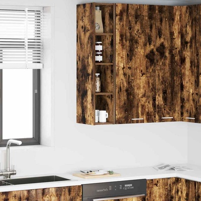 vidaXL Висящ шкаф Димян дъб 20 x 29, 5 x 100 см Инженерно дърво (884454)