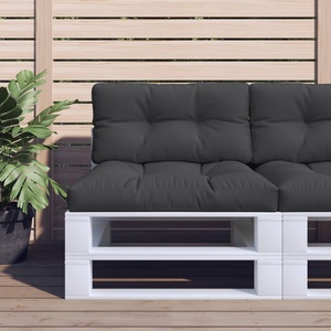 vidaXL Палетни възглавници, 2 бр, черни, текстил (360718)