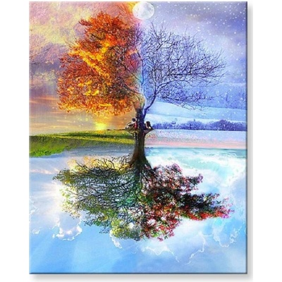 Malování podle čísel Čtvero ročních dob – Zboží Dáma