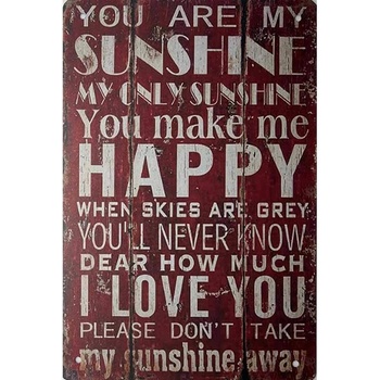 Ceduľa Sunshine Happy