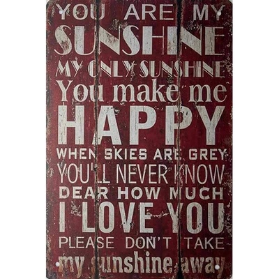 Ceduľa Sunshine Happy