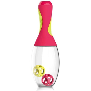 Asobu Бутилка-шейкър с отделение за добавки samba - 600 мл - червено/жълто (asobu - rs14 red/yellow)