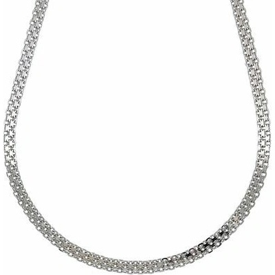 Infinity Silver Stříbrný náhrdelník bismark třířadý 136005350