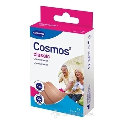 COSMOS Pevná náplasť oteruvzdorná 6 cm x 1 m 1 ks