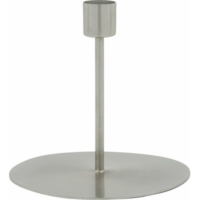 House Doctor Kovový svícen Anit Silver 13 cm, stříbrná barva, kov