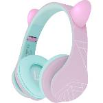 PowerLocus P2 Kids Cat pink-teal Слушалки
