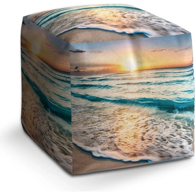 Sablio Taburet Vlny: 40x40x40 cm
