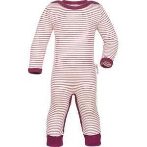 Engel Детски цял костюм Engel Kids' Onesie with Foot Cuffs Overall - Natur / Orchidee - размер 74/80 (EU) (704-3523-0213)
