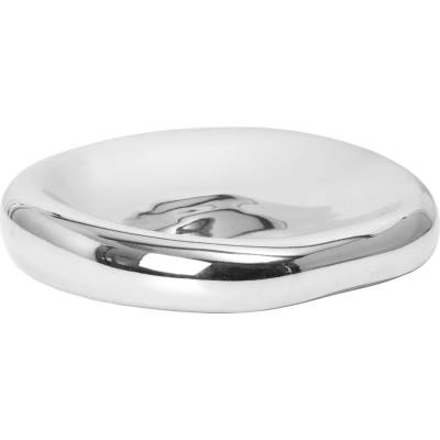 Ferm Living 1104272106 Dekoratívna misa Bellure strieborná 17,8 cm