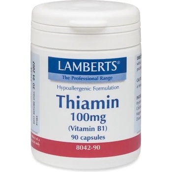 LAMBERTS ЛАМБЕРТС ТИАМИН (ВИТАМИН Б 1)100 МГ Х 90 КАПС. / lamberts thiamin 100mg (vit b1) 90caps