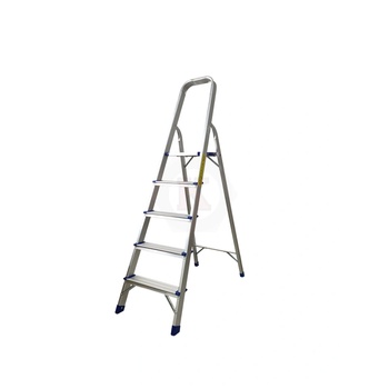 ТУНДЖА Стълба алуминиева домакинска двураменна 4+1 стъпала 1.49м ТУНДЖА (9700642)