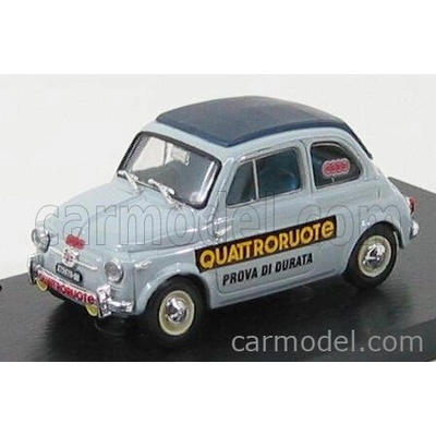 Brumm Fiat 500 Nuova 1958 Prova Di Durata Quattroruote Grey 1:43