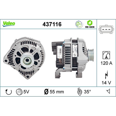 Alternátor VALEO 437116